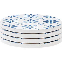 ESTIA ΣΟΥΒΕΡ AEGEAN TILE ΚΕΡΑΜΙΚΟ Φ10.3cm ΣΕΤ 4 ΤΕΜ