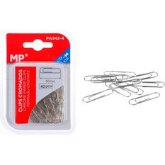 MP MP μεταλλικοί συνδετήρες PA342-4, 50mm, 40τμχ, ασημί