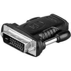 GOOBAY GOOBAY αντάπτορας HDMI σε DVI-D Dual-Link 24+1 pin 68482, μαύρο