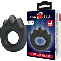 Crazy Bull Habert Super Soft Ring D-243839 Ελαστικό Δαχτυλίδι Πέους Σιλικόνης Μαύρο