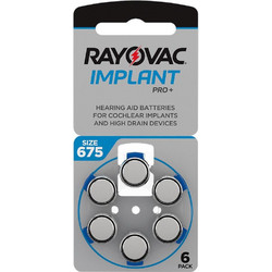 Rayovac Implant Pro Plus 675 6τμχ