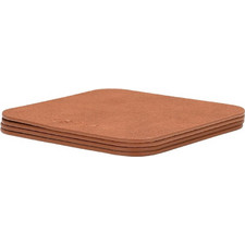 Estia 07-32401 Allure Σουβέρ Πλαστικό Καφέ 10x10cm 4τμχ
