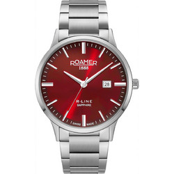 Roamer R-Line Classic Ανδρικό Ρολόι με Ασημί Μεταλλικό Μπρασελέ 718833-41-65-70