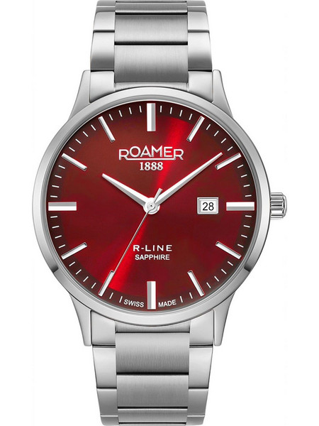 Roamer R-Line Classic Ανδρικό Ρολόι με Ασημί Μεταλλικό Μπρασελέ 718833-41-65-70