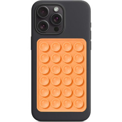Techsuit Βάση Τηλεφώνου Sc-pad Βεντούζα Selfies Σιλικόνη Αυτοκόλλητη Βάση Ορθογώνιο Σχήμα - Πορτοκαλί (5949419202689)