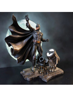 Φιγούρα Batman and Bat Signal V2 from DC 3D εκτυπωμένη