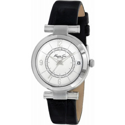 Kenneth Cole Γυναικείο Ρολόι με Μαύρο Δερμάτινο Λουράκι IKC2746