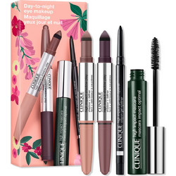 Day-to-Night Eye Makeup Set (High Impact Shadow Play(TM) Shadow + Definer Rose + Truffles 1.9g, High Impact Shadow Play(TM) Shadow + Definer Royal Couple 1.9g, High Impact(TM) Gel Tech Eyeliner Intens