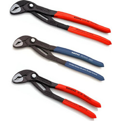 KNIPEX Cobra combo set 3 τεμάχια γκαζοτανάλιες 180,250,300mm limited επετειακή