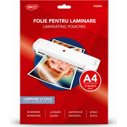 Θήκες Πλαστικοποίησης DACO A4 (Laminating Pouches) - 80 microns, 25 τεμ