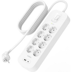 Belkin Surge Socket 8-fold + USB-A+C,900J,18W,2m SRB003vf2MV2