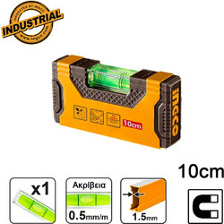 Ingco Μίνι Αλφάδι Μαγνητικό 10cm - HMSL05101