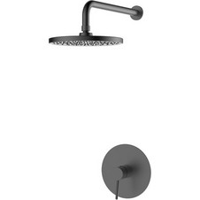 RAVENNA Nami 10 Gun Metal PVD Εντοιχιζόμενη Μπαταρία Ντουζιέρας