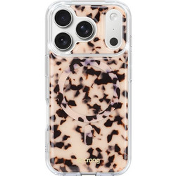 Crong Deluxe Mag Cover - Iphone 17 Pro Magsafe Case (Blonde Tortoise) - (CRGDLMIP1763PBTO)