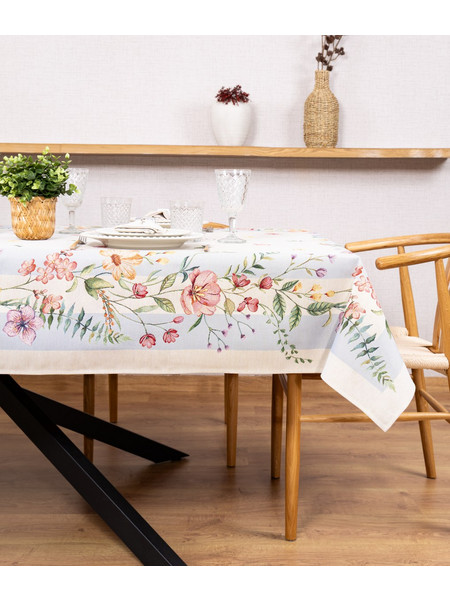 Τραβέρσα Florise Blue (Gobelin/Στόφα) Gobelin/Στόφα, 60% polyester, 24% cotton,16% acrylic 45x140 Liolios Home