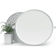 Στρογγυλό Led Panel Frameless Χωνευτό 36W 4000K Σε Λευκό Χρώμα Με Ρυθμιζόμενη Κοπή