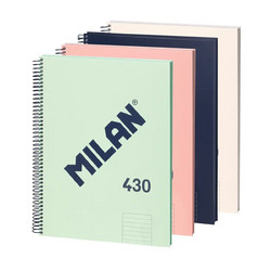 Milan τετράδιο σπιράλ Α5 80φ. 95 gr