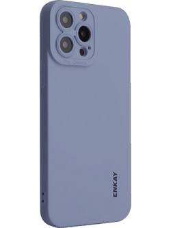 ENKAY iPhone 14 Pro Liquid Θήκη Σιλικόνης - Purple