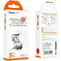 Hoco Printing Paper Φωτογραφικό Χαρτί Ρολό (57x25) για Εκτυπωτές Θερμικής Εξάχνωσης/Μεταφοράς 5 Φύλλα
