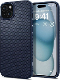 Θήκη Back Cover Spigen Apple iPhone 16 Liquid Air Navy Blue