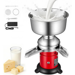 VEVOR Electric Milk Cream Separator, 60L/H Output 10500RPM Milk Cream Crifugal Separator, 304 Ανοξείδωτο Ατσάλι Γίδινο Αγελαδινό Γάλα Διαχωριστική Μηχανή με Χωρητικότητα μπολ 4,5L (40W, 100-240V)