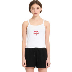 VOLCOM W TRIPPIN TANK TOP - B4512611-WHT WHITE
