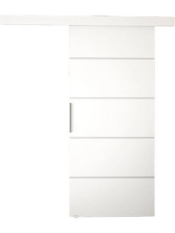 PoliHome Leo III Πόρτα Εσωτερική Συρόμενη Ξύλινη Λευκή 96x205cm 163083339