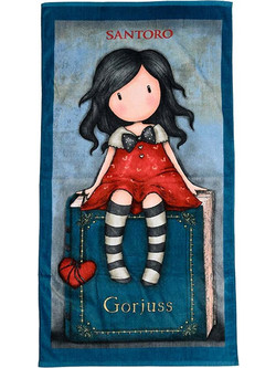 Santoro Gorjuss My Story Παιδική Πετσέτα Θαλάσσης Μπλε 75x150cm SA91017