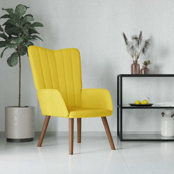 vidaXL Πολυθρόνα Relax Βελούδινη Κίτρινη 327662