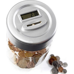 Κουμπαράς Ψηφιακός Πλαστικός με LCD Smart Safe Jar 12x12x17cm