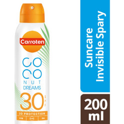 Carroten Coconut Dreams Suncare Dry Αντηλιακό Spray Σώματος SPF30 200ml