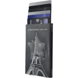 Πορτοφόλι Καρτών Unisex Pularys ZEN RFID Dark Grey Eiffel Tower