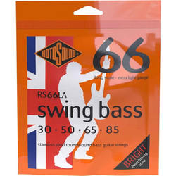 Rotosound RS66LA 30-85 Σετ 4 Χορδές Ηλεκτρικού Μπάσου Stainless Steel 30-85"