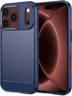 Techsuit Carbon Silicone Θήκη Blue (iPhone 18 Pro Max / 17 Pro Max)