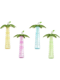 Μπουκάλι Palm Cook Concept με πώμα και καλαμάκι, χωρητικότητα 500ml και διαστάσεις 34x6.5x34cm - Σε 4 επιλογές χρώματος