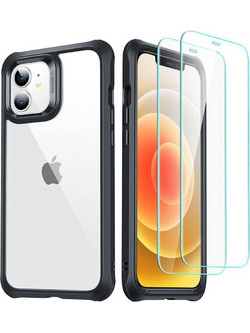 ESR Alliance 360 Θήκη iPhone 12 mini με 2 Tempered Glasses Black 200-106-223