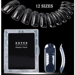 Koper Plastic Dual Forms Φόρμες Επιμήκυνσης Νυχιών No4 120τεμ