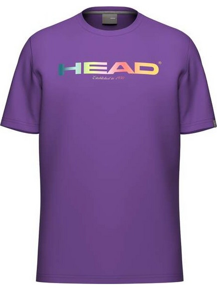 RAINBOW T-SHIRT MEN 811435 TENNIS HEAD (Purple / LG)
