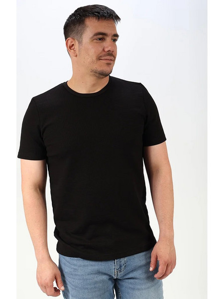 Κοντομάνικη Μπλούζα T-Shirt Paco & CO 2631090 Μαύρο