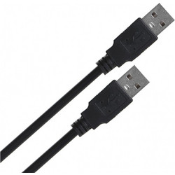 Lanberg CA-USBA-20CU-0010-BK USB cable 1m 2.0 USB A Black CA-USBA-20CU-0010-BK