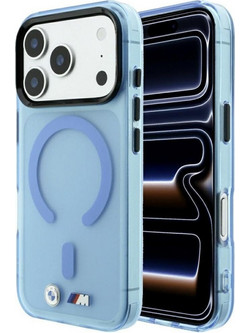 BMW M IML Frosted Metal Logo & Trims MagSafe Θήκη Blue (iPhone 17 Pro Max / 18 Pro Max)