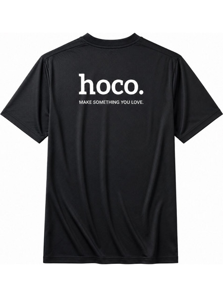 Κοντομάνικη Μπλούζα Hoco Μαύρη XL