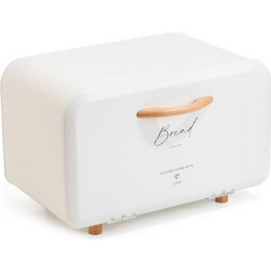 Oriana Ferelli W7507-3/WHITE Ψωμιέρα με Καπάκι Μεταλλική 35.3cm Λευκή