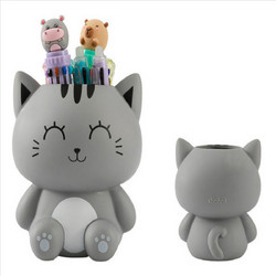 i-Total Μολυβοθήκη Παιδική 11,5cm Grey Cat - XL3015
