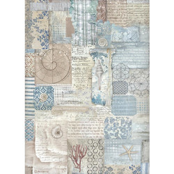 Stamperia Ριζόχαρτο Decoupage A4 (21x29,7cm) Silent Sea texture