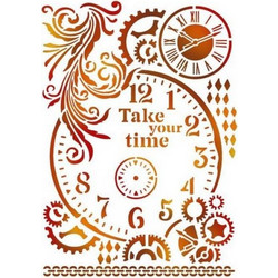 Stamperia Στένσιλ Take Your Time KSG417 21x29.7cm