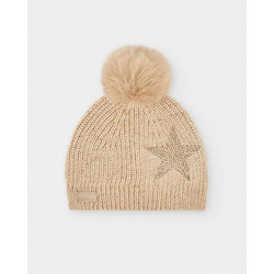BOBOLI Knitwear hat star for girl - 494153 - ΚΟΡΙΤΣΙ - GOLD