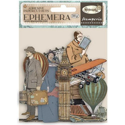 Stamperia Αυτοκόλλητα Χάρτινα Διακοσμητικά Ephemera Around the World