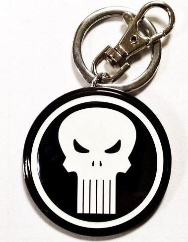 Marvel Comics Metal Keychain Punisher Logo