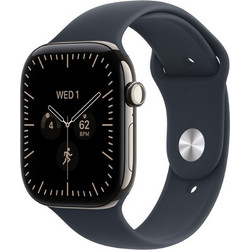Apple Watch Series 12 Cellular 42mm Titanium Natural Navy Blue